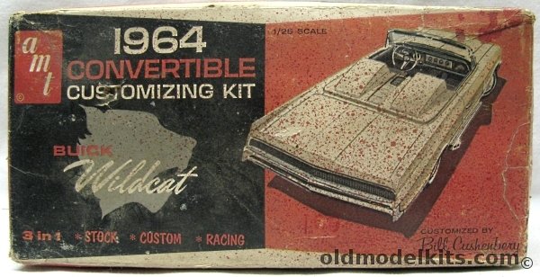 AMT 1/25 1964 Buick Wildcat Convertible 3 In 1 - Stock / Custom / Racing, 6514-150 plastic model kit